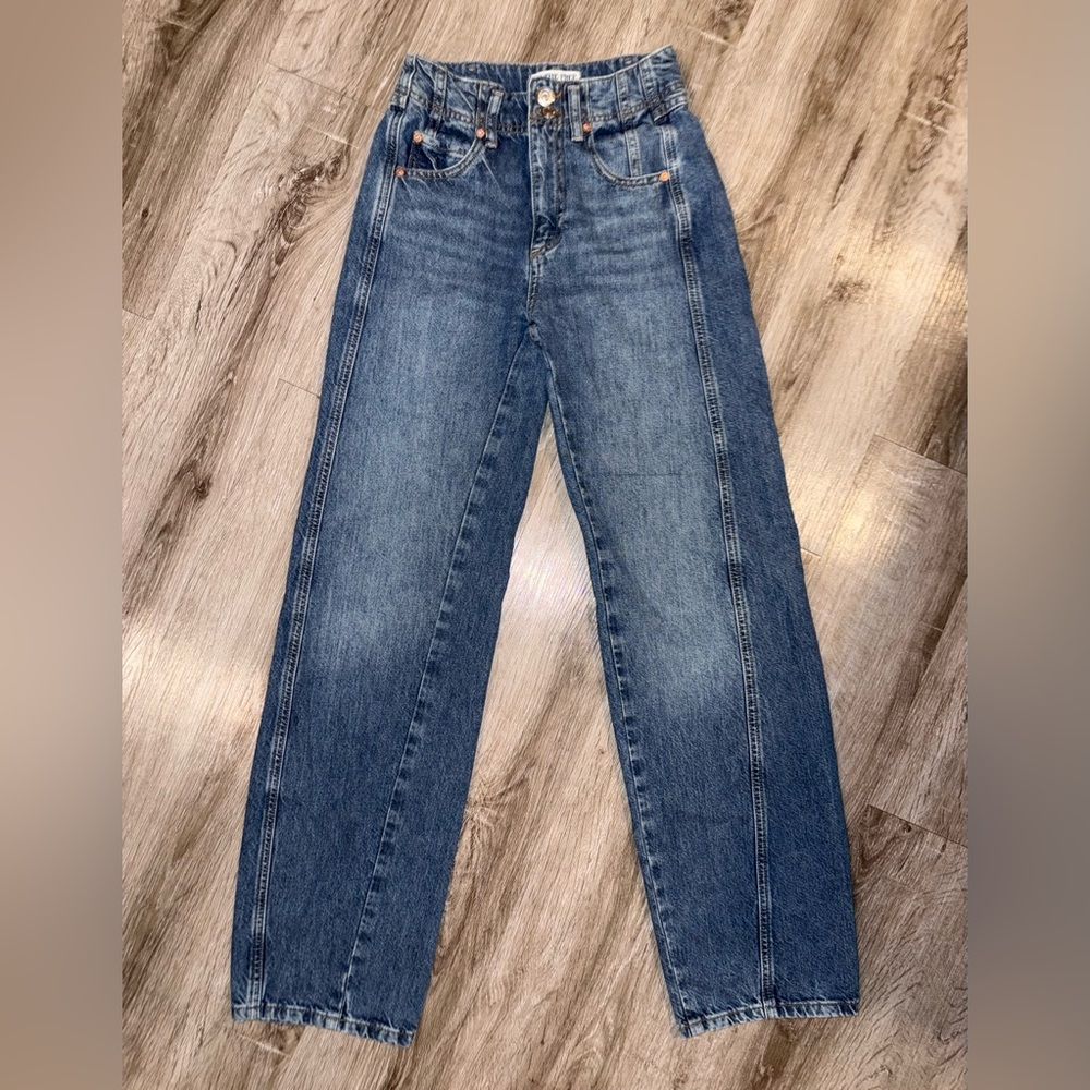 Free People We The Free Aster Straight Leg Jeans in Swarm size 24 - Picture 4 of 8